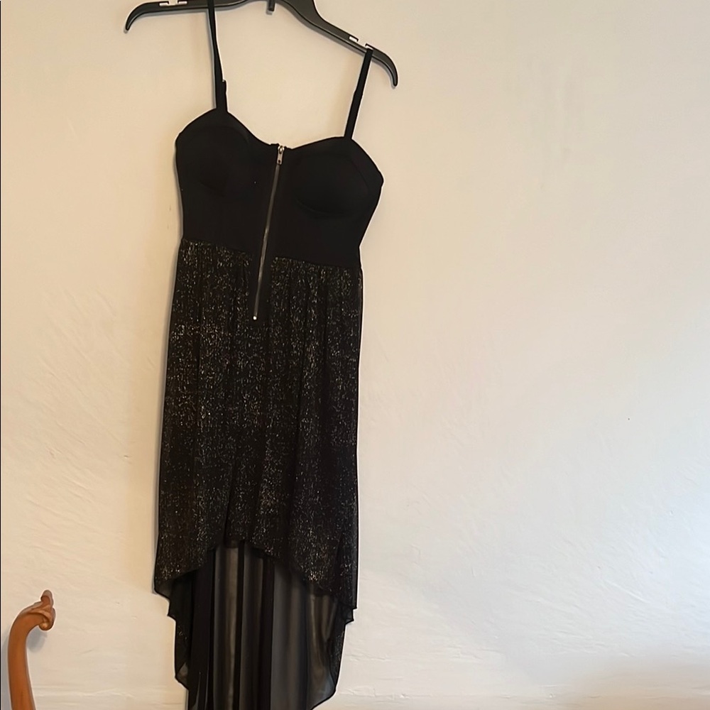 NWT Elegant Black and Gold Shimmering Women's Dress